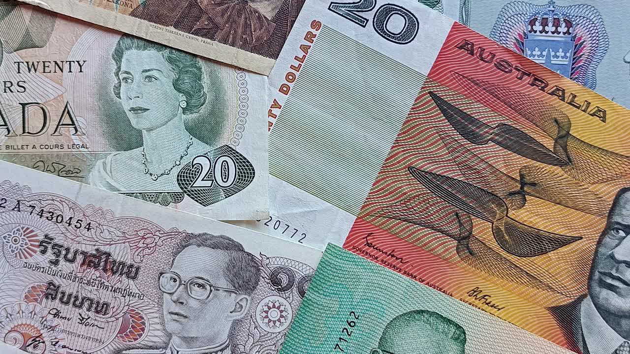 World Paper Money as Background