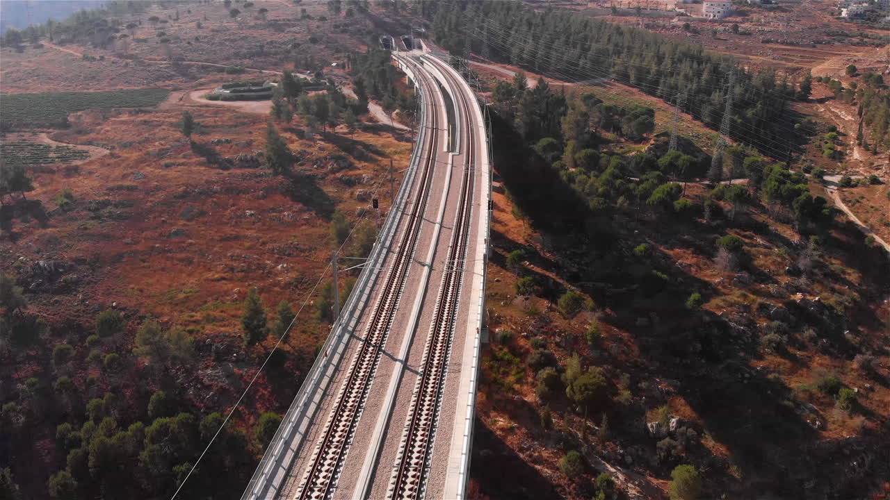 Large Railway bridge Aerial view