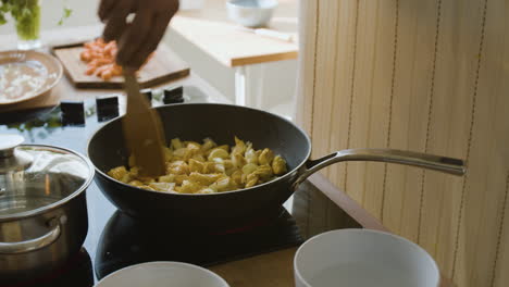 cooking chicken stir-fry at home