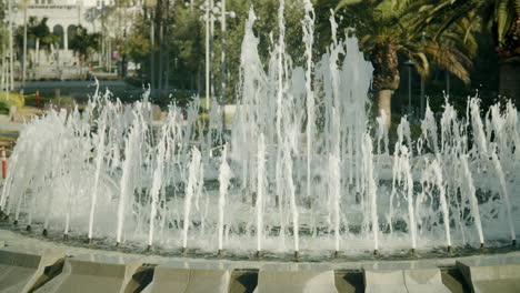 Water Fountain in an Urban Park