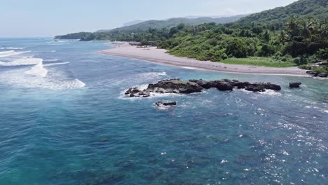 el quematio, dominican republic, aerial establisher scenic coastline panorama