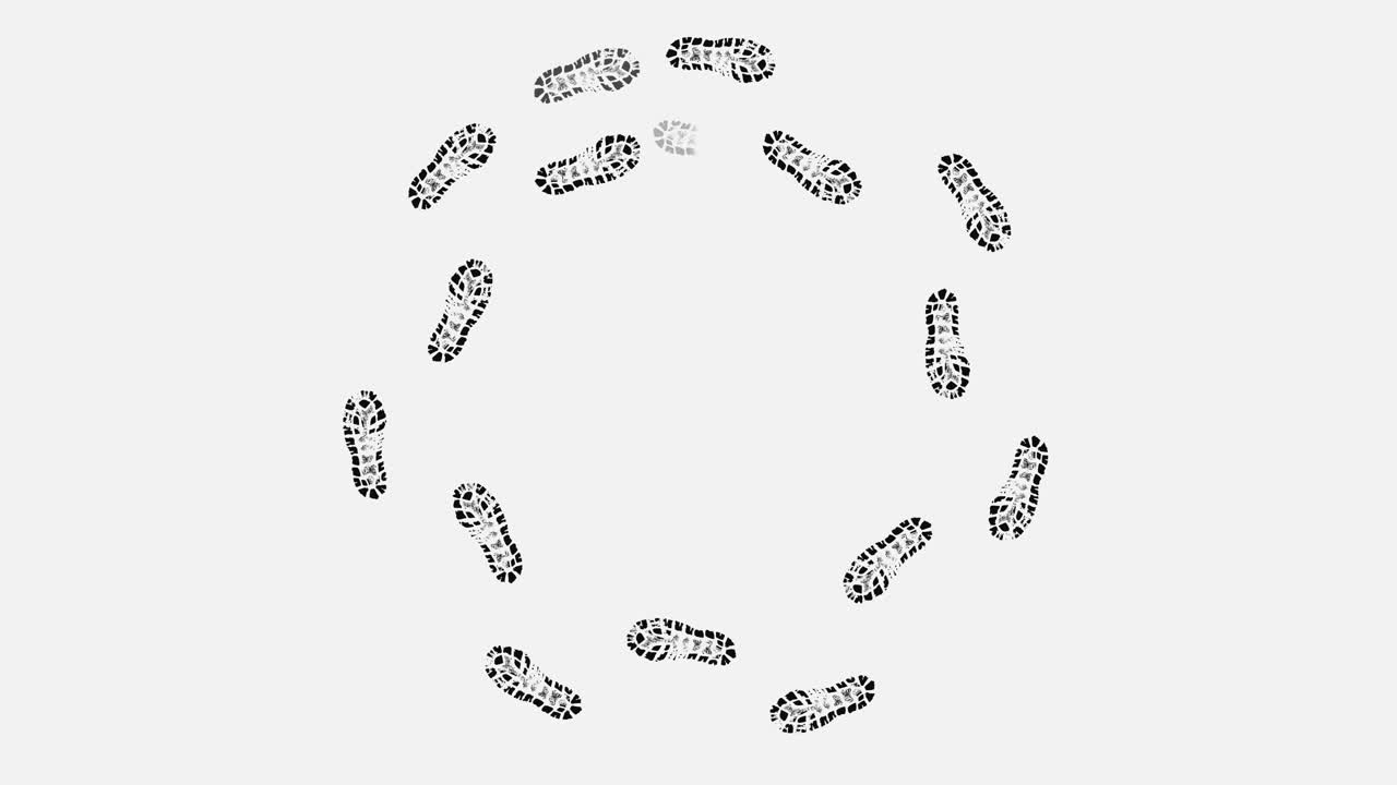 patrón de impresión circular del zapato