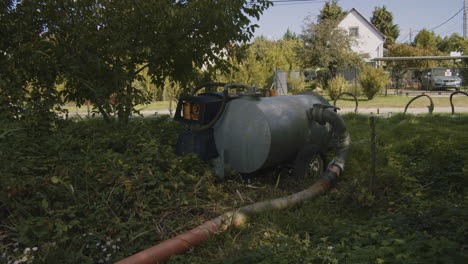 groundwater removal delivery pipe from the central compressor