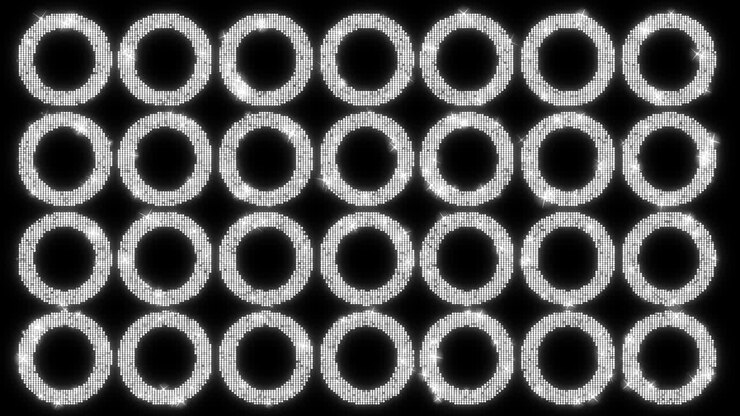 Loop de Fundo com Anéis Circulares Cintilantes