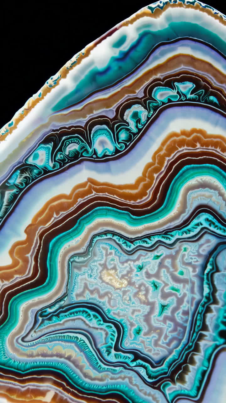 Gros plan d'une tranche d'agate