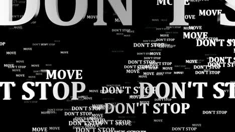 don't stop vs move word cloud
