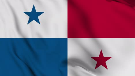 panama flag seamless waving animation