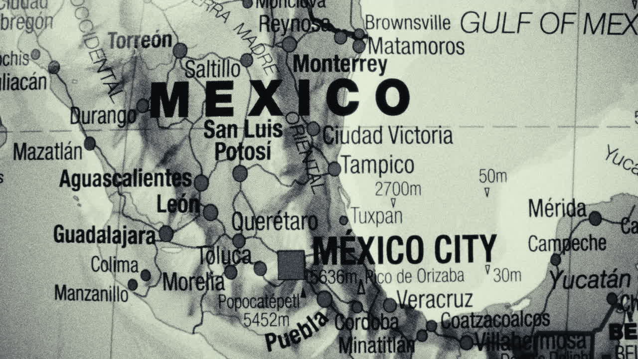 Detailed Map of Mexico with Major Cities
