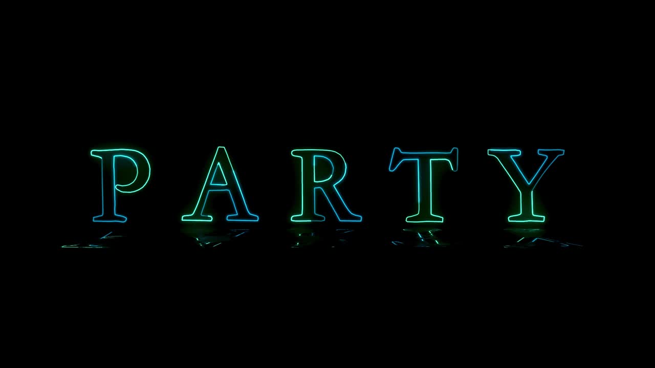 Insegna al neon Party.