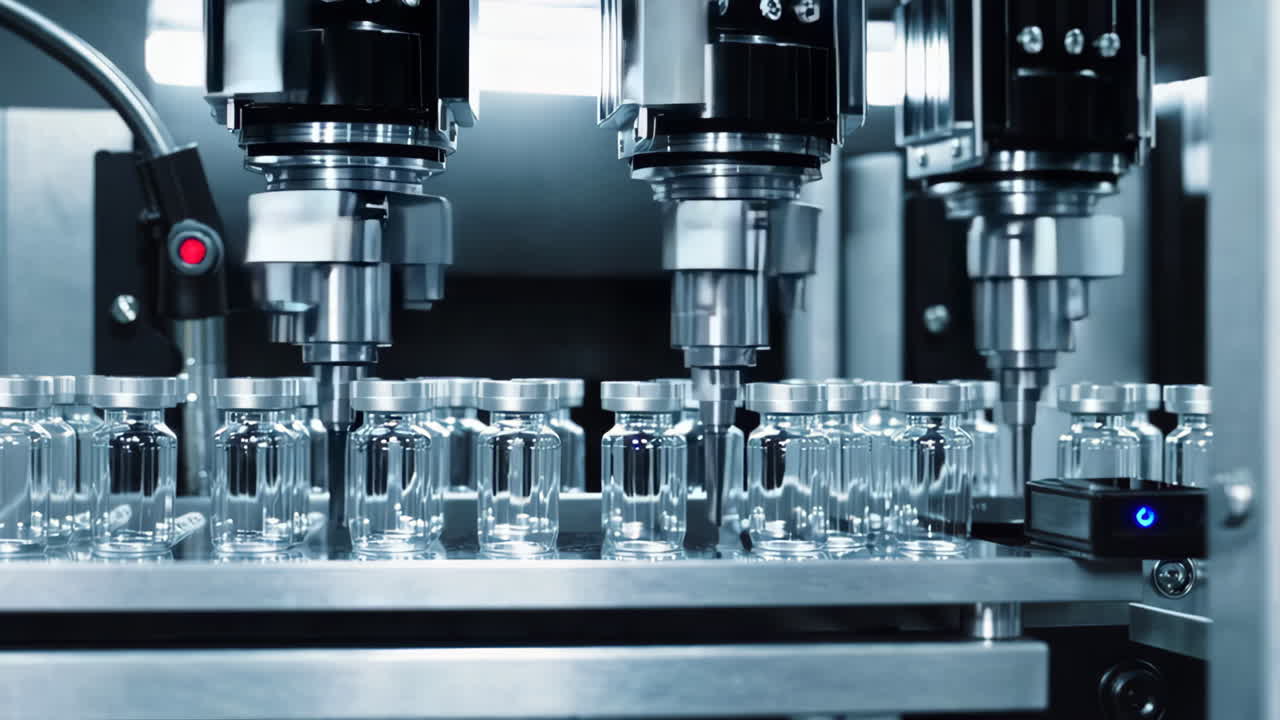 Automated Pharmaceutical Bottling Line