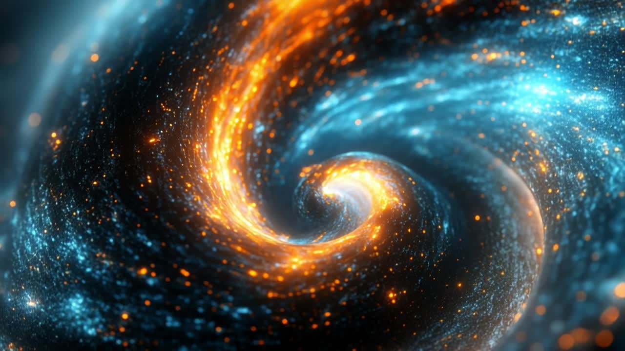 espiral abstracta de luz y color