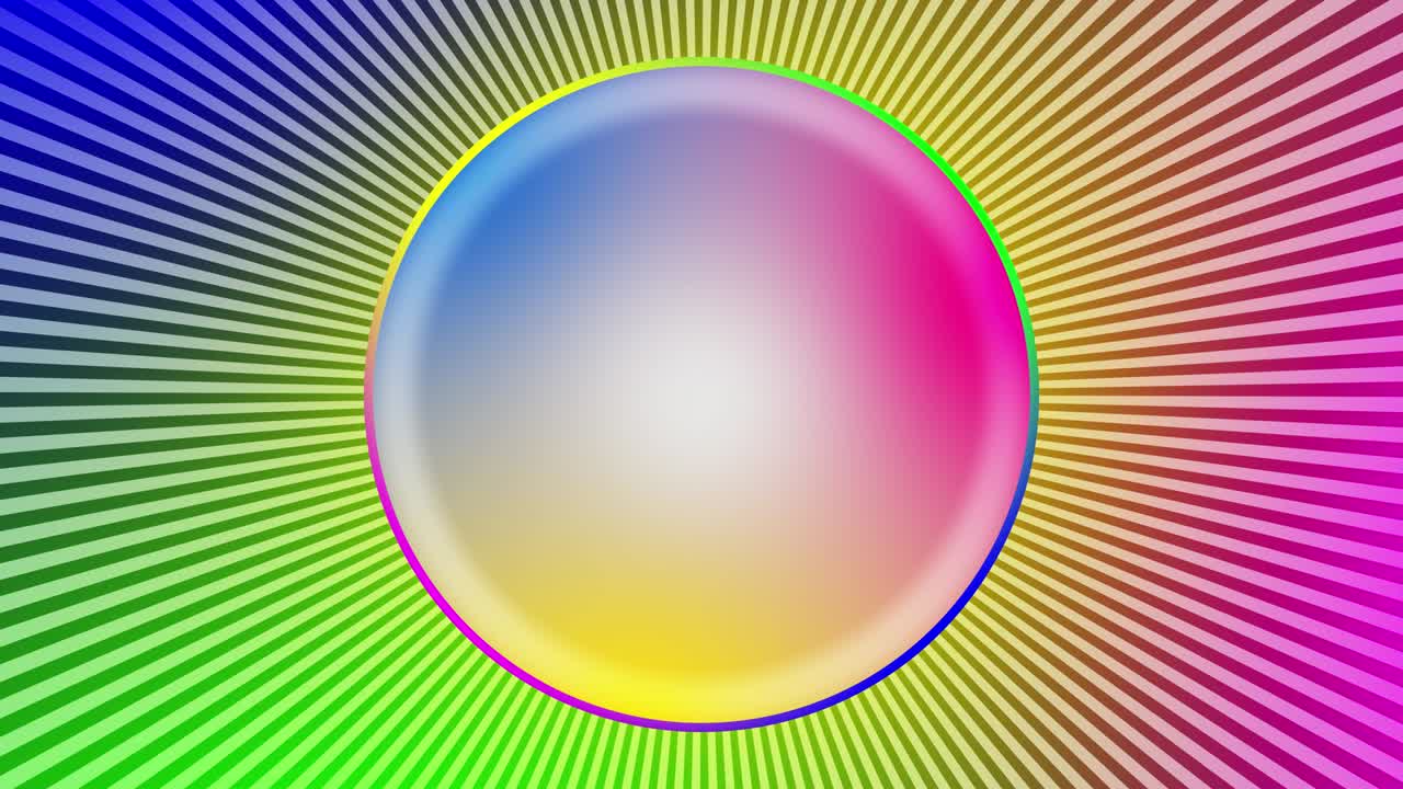 Optical illusion with medium speed rotation. Magic techno modern animation