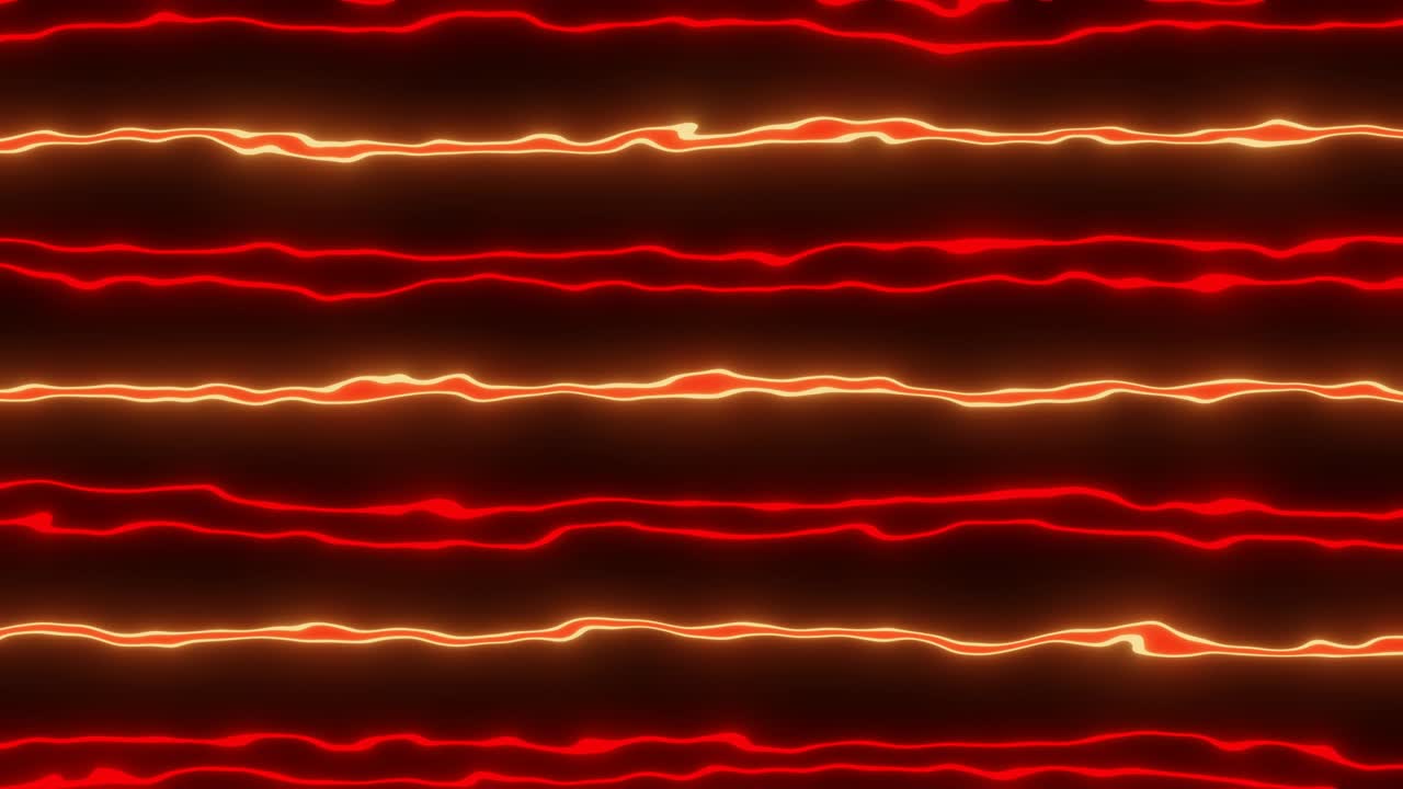 수평의 빨간색과 황금색 라인 애니메이션, 원활한 루핑