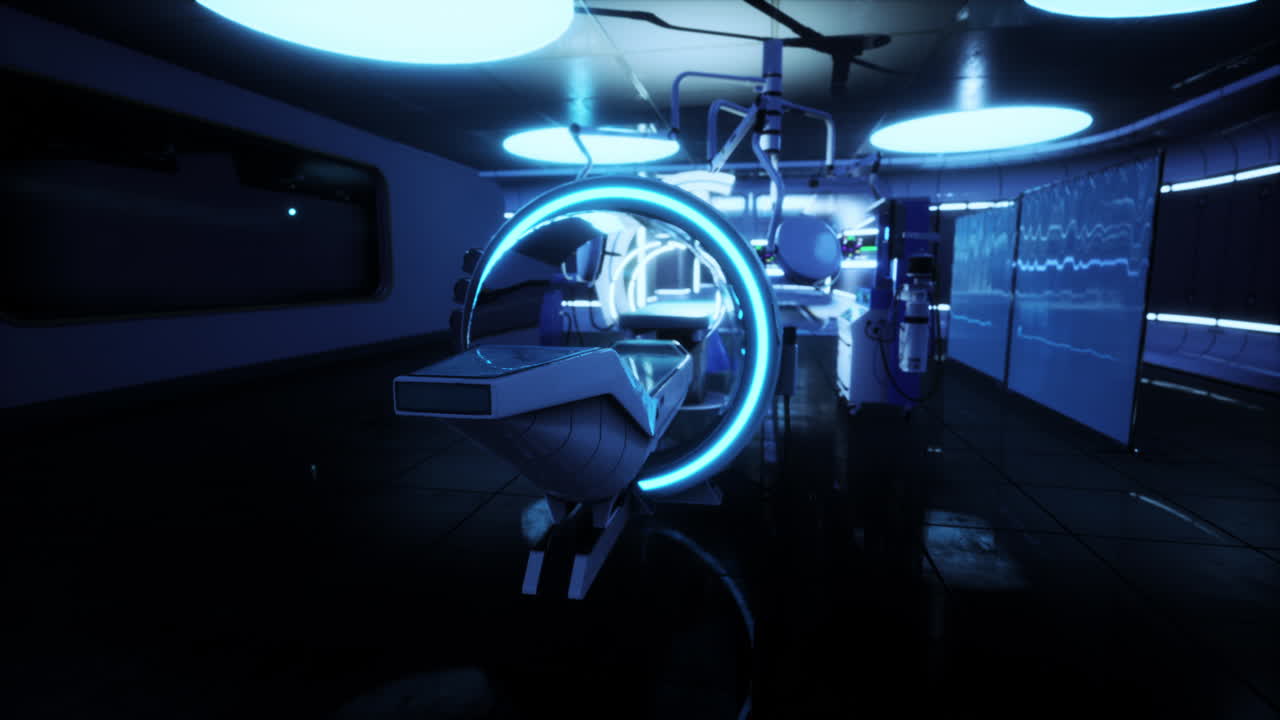 laboratorio de resonancia magnética de resonancia magnética futurista