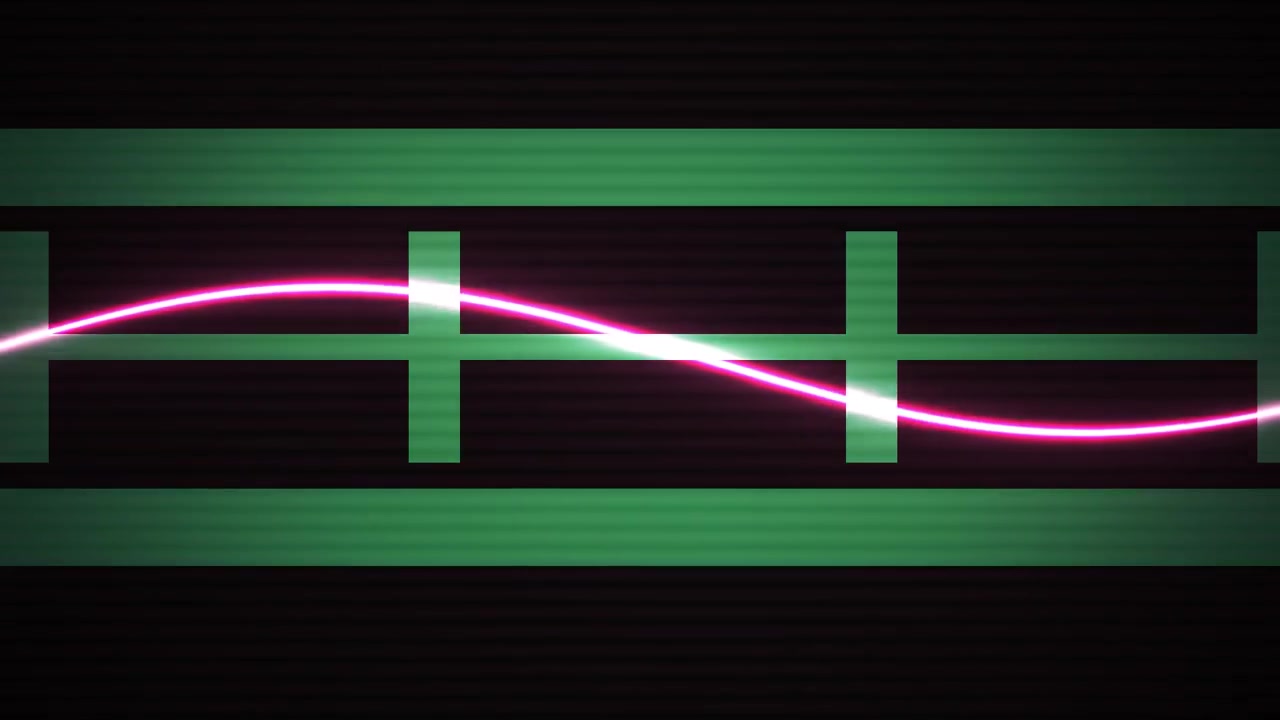 Abstrakt digital bølgeform med glitch-effekter