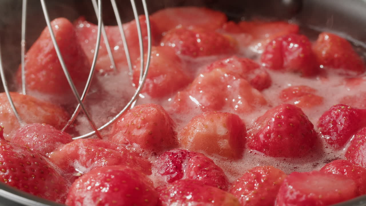 Making Strawberry Jam