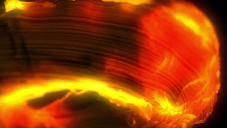 Animation of red flames on black background