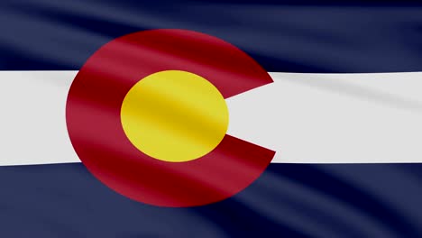 large looping animated flag of colorado