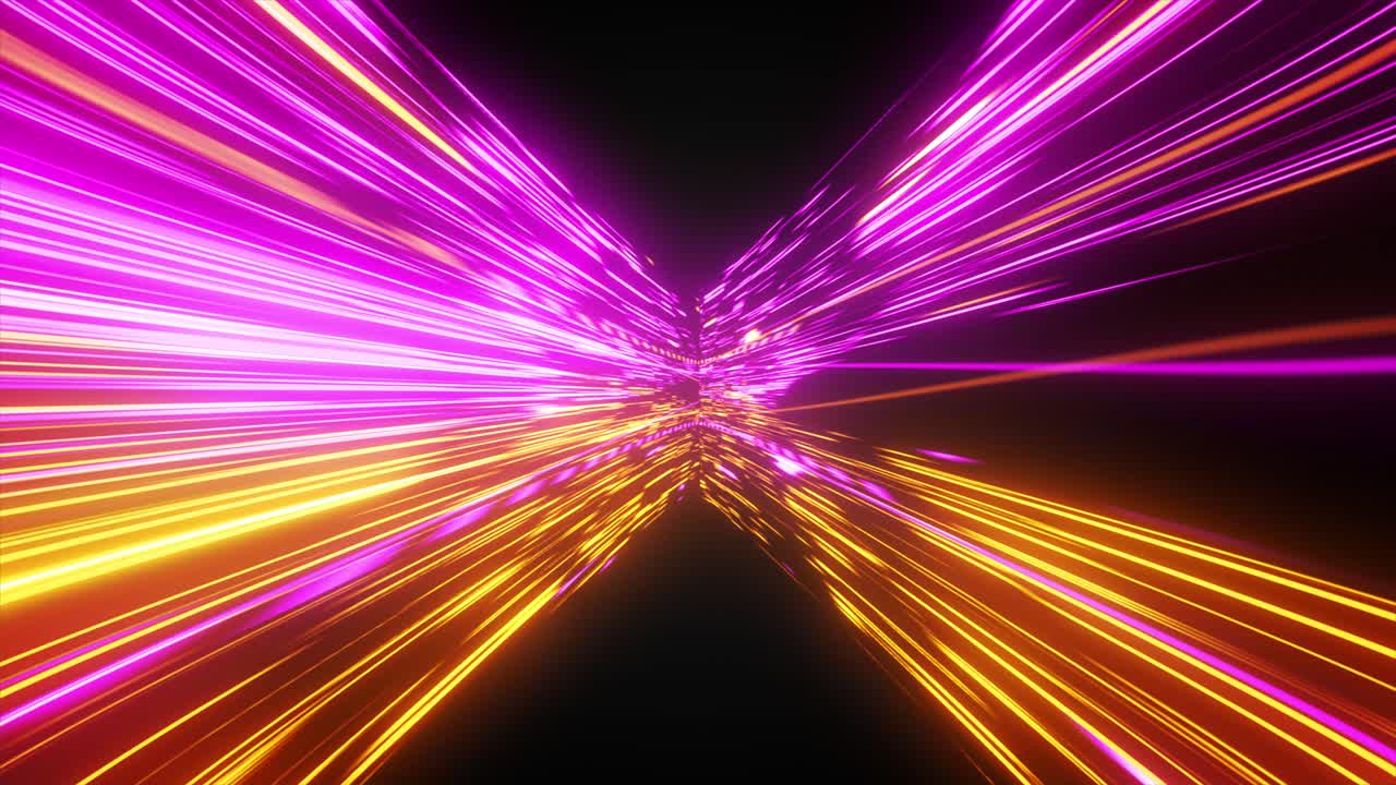 Digital Motion Graphics Featuring an Iridescent Stargate Blending in Space