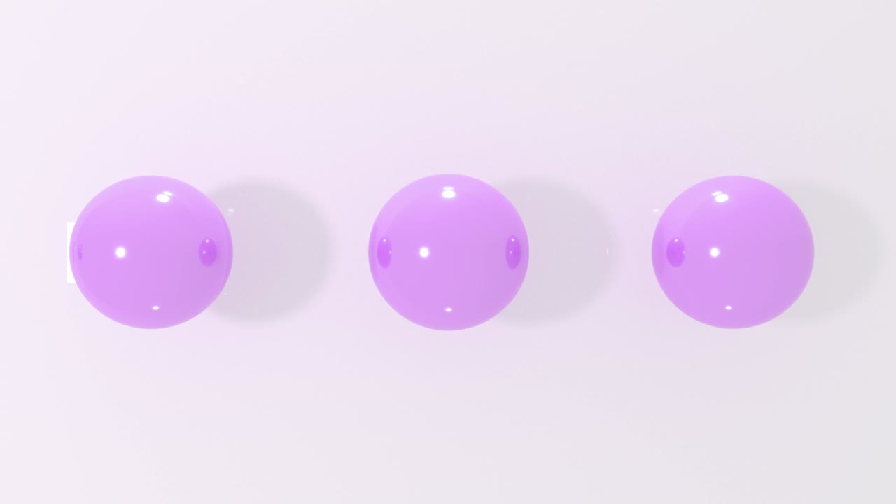3d liquid balls flying on white background. 4K animation. Looping.