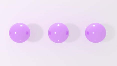 3d liquid balls flying on white background. 4k animation. looping.