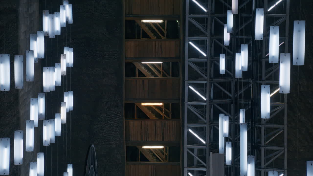 The inside of the Turda Salt Mine in Romania