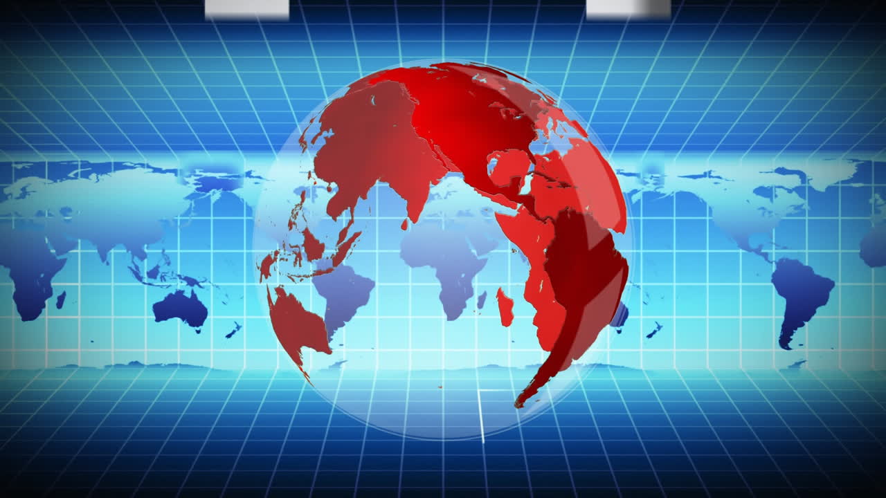 세계 지도와 지구