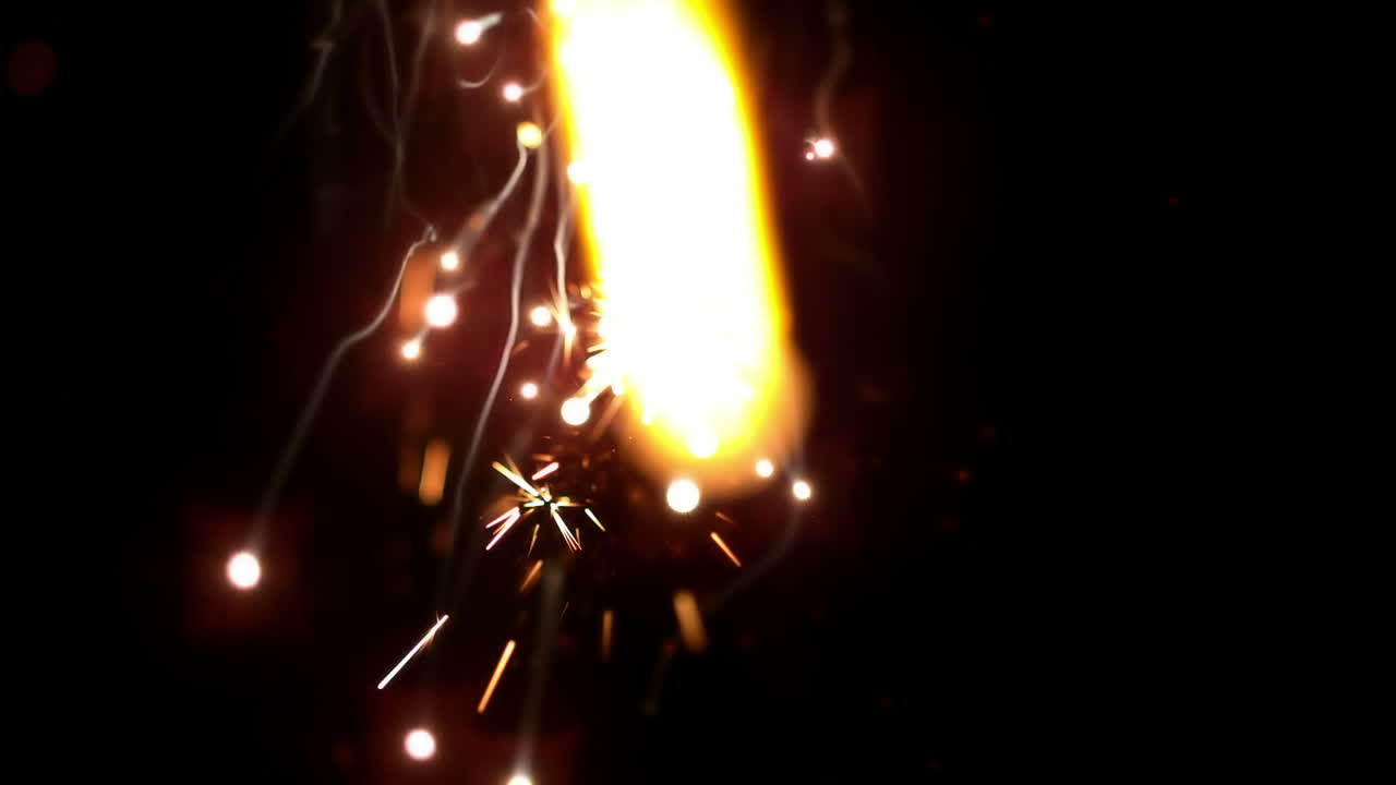 어 속에서 불이 켜지고