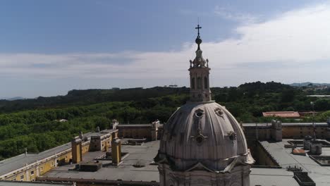 Aerial-view-of-the-National-Palace-of-Mafra-in-Portugal