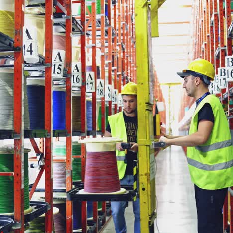 Interior of modern production line