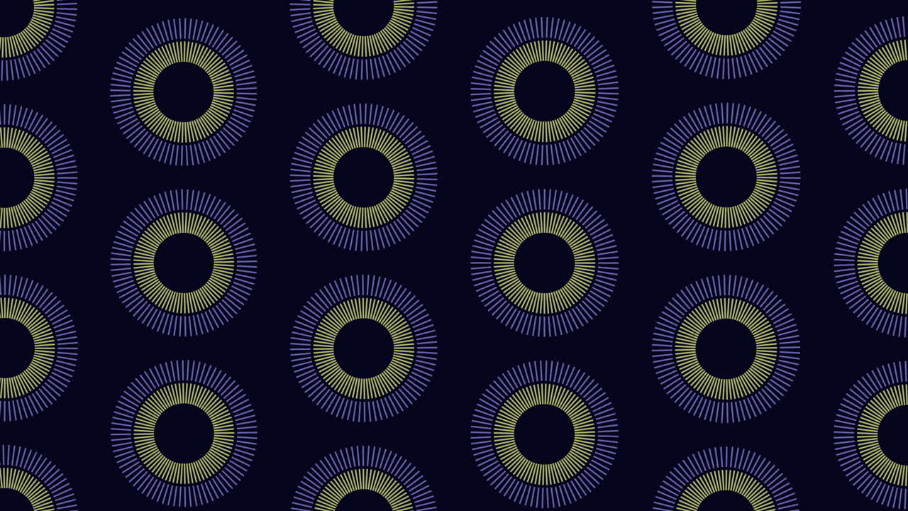 Dynamic blue and brown circular pattern on dark background