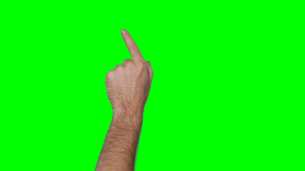 manos fingiendo tocar una pantalla invisible