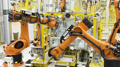 línea de ensamblaje automático de carrocerías de automóviles
