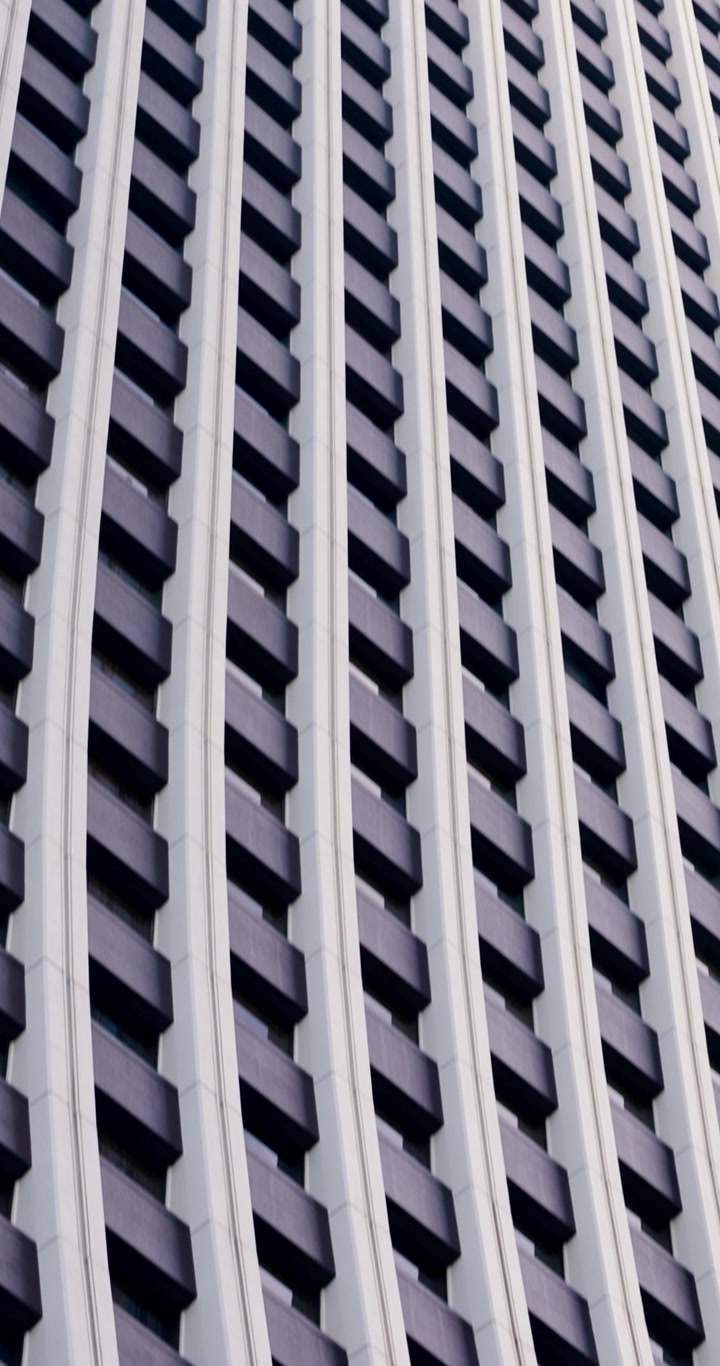 Low Angle View of Modern Skyscraper Facade