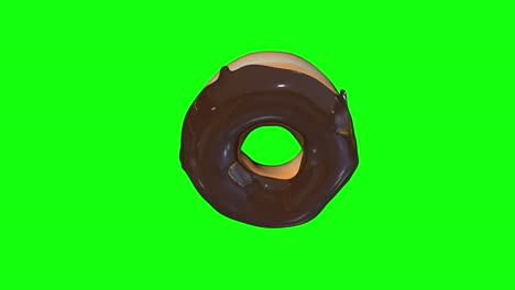 8-Animationen-3D-Donut-Donut-Mit-Schokoladenglasur