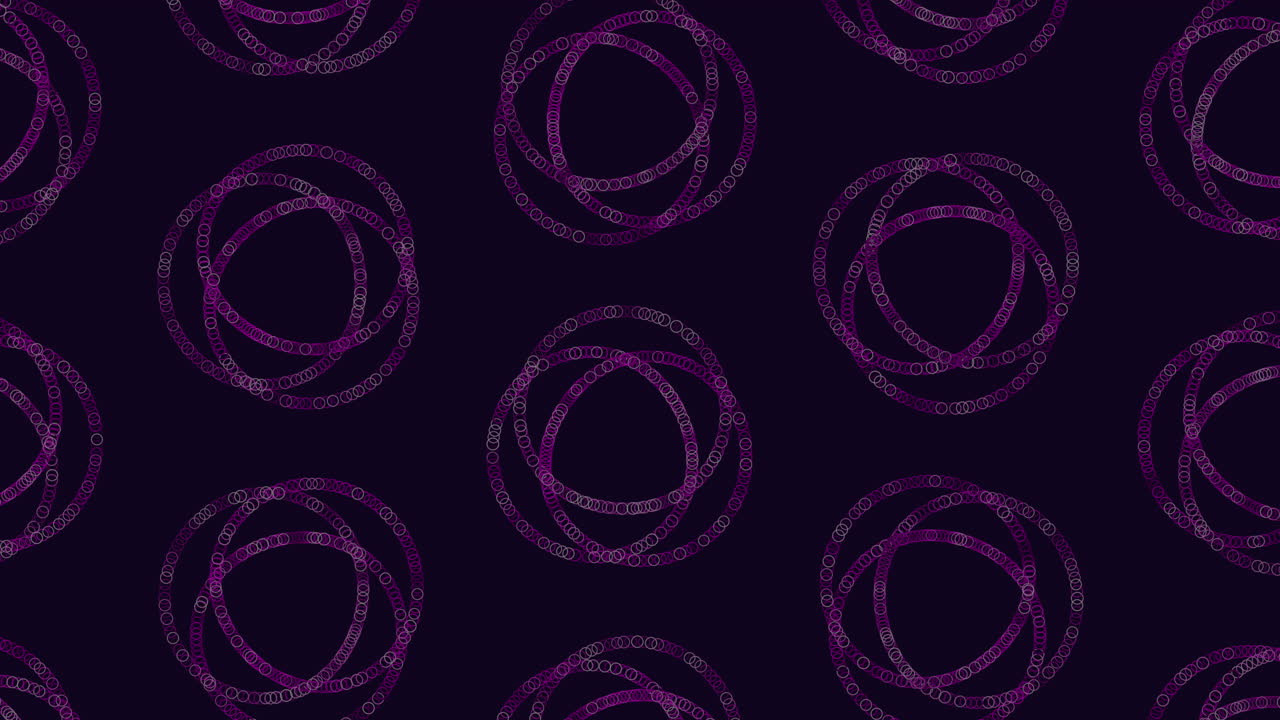 Circle of connectivity intricate blue pattern on black