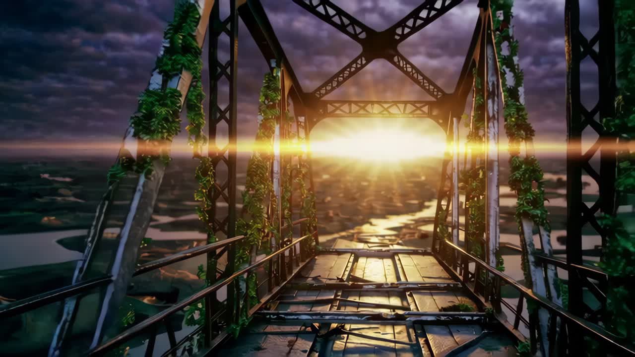 해가 지면 버려진 다리