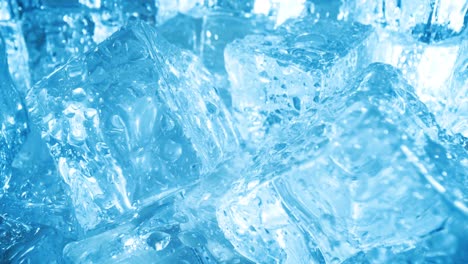 primer plano de cubitos de hielo, fondo abstracto.