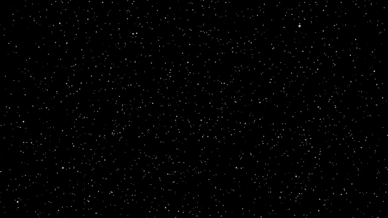 Winter snow, falling white snow on a black background. 4K Seamless loop snowing sphere snow and snowflakes motion background