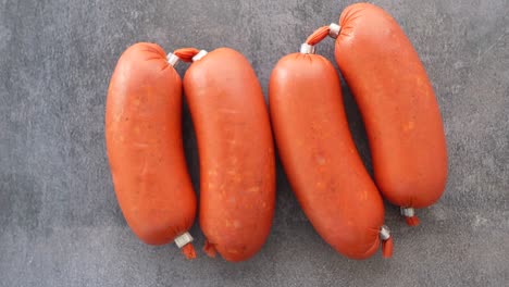 raw sausages