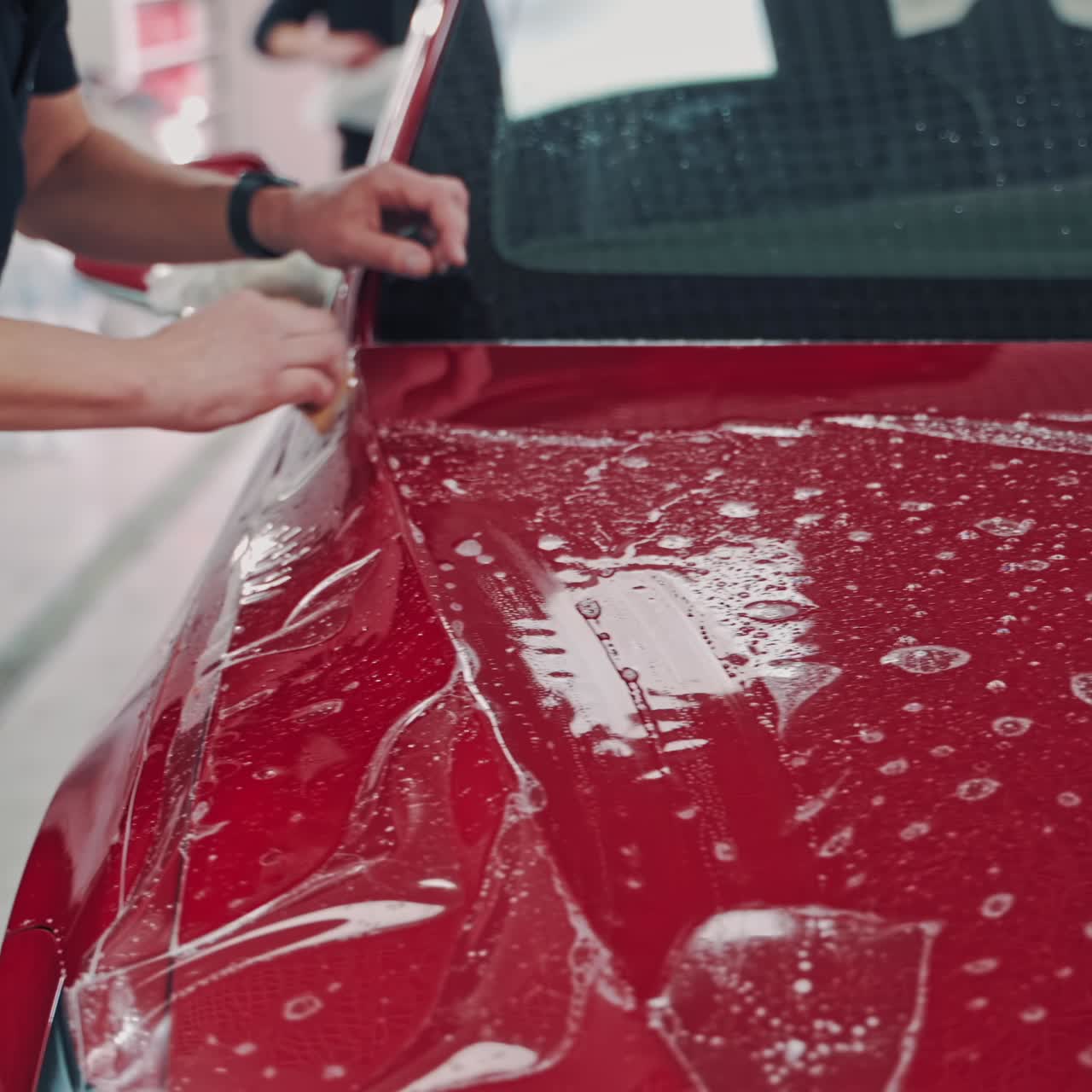 Pasting machine specially film