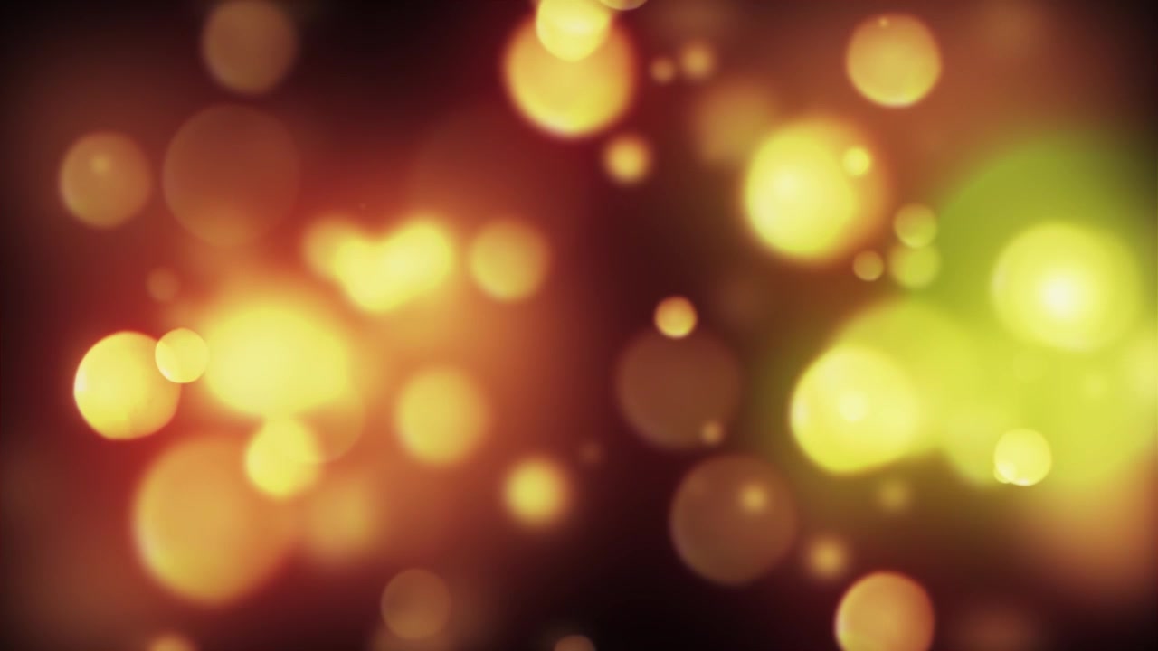 Loop di sfondo astratto con luci bokeh calde e luminose