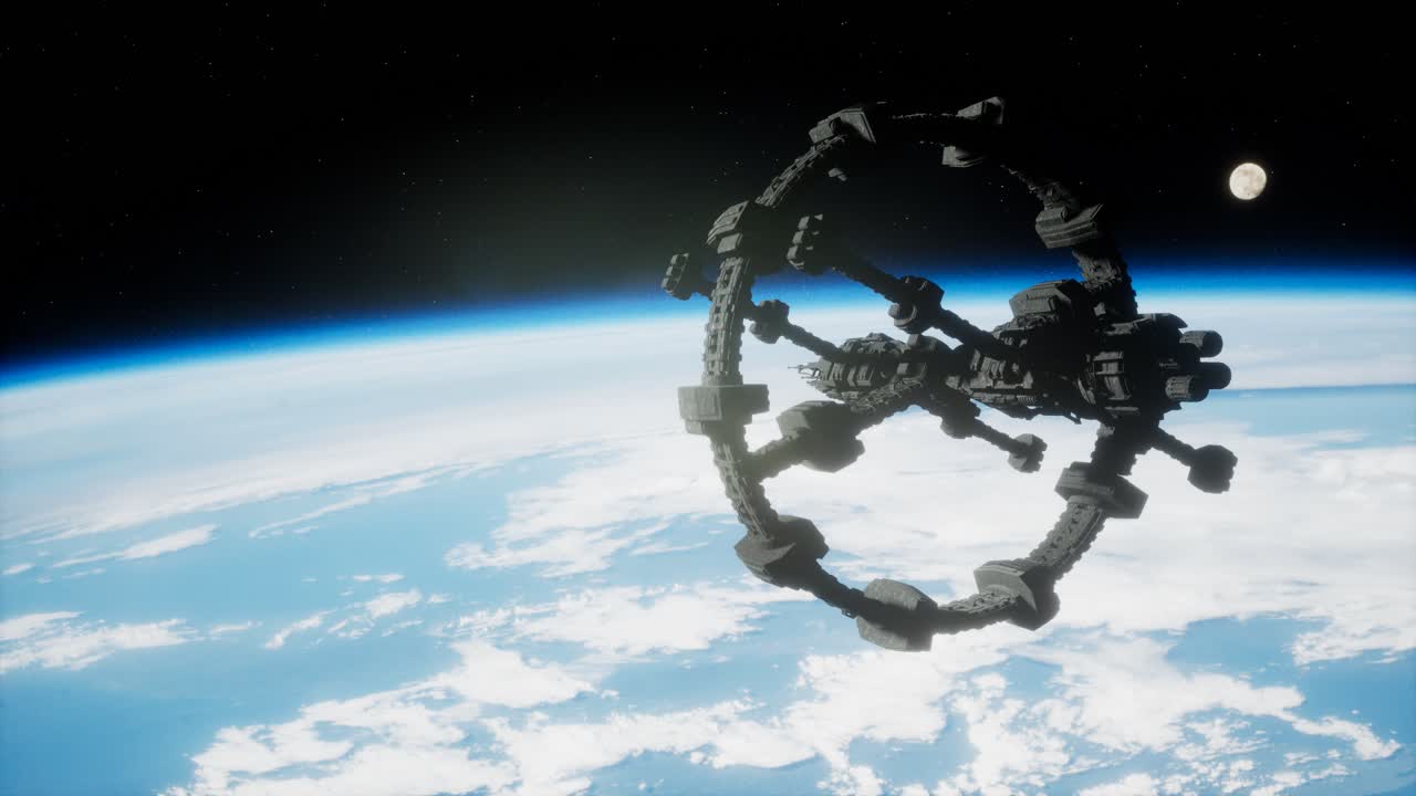 La Terra e la stazione spaziale ISS