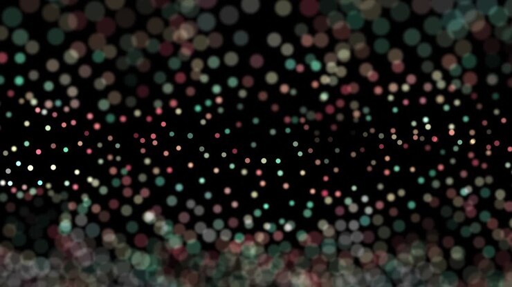4K - focused particles , Blue, Brown, Green. Loopable