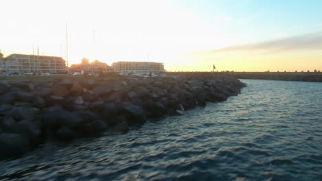 El-Final-Del-Día-En-El-Paseo-Marítimo-De-Ciudad-Del-Cabo