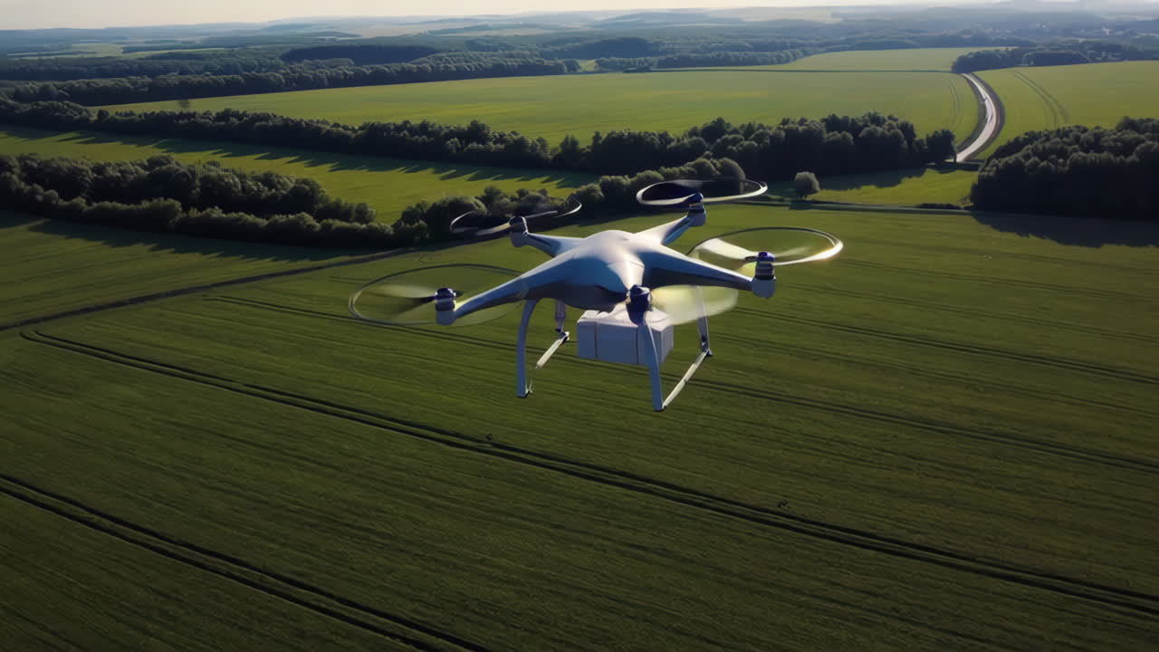 Drone Delivery in a Field