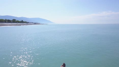 해안 패들보드 및 경치 좋은 해변