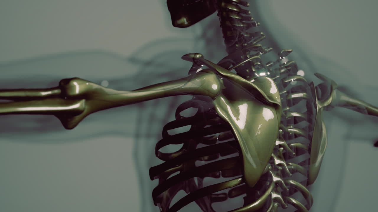 huesos visibles del esqueleto del hombre