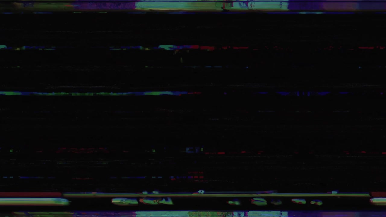 Rumore Statico con Glitch Digitale Astratto e Distorsione del Colore