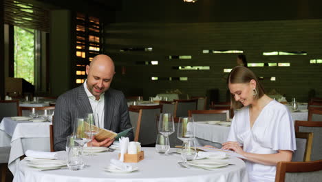 young couple in a romantic date